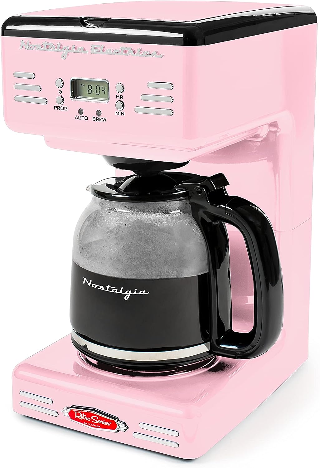 Mecity Pink Coffee Maker 3-in-1 Single Serve Coffee Machine (Pink)